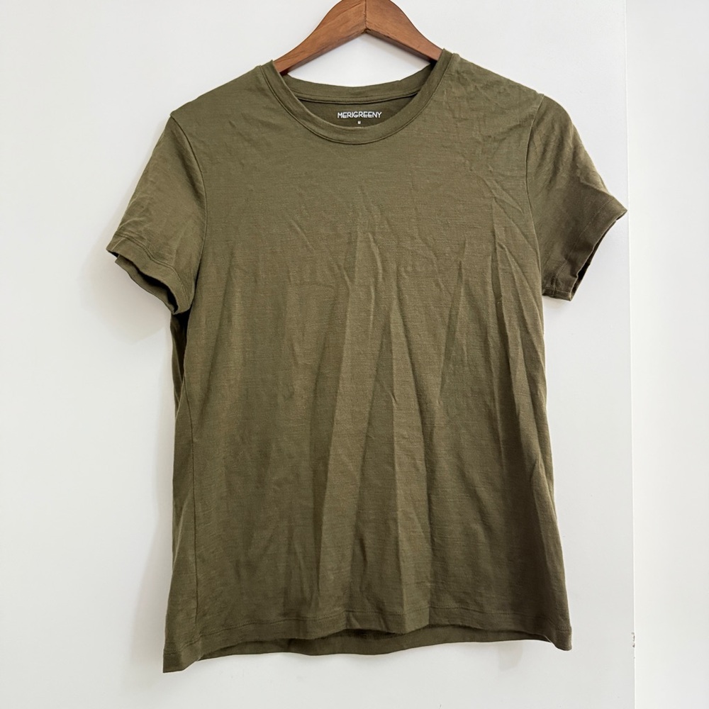 Merigreeny 100% merino short sleeve tee
